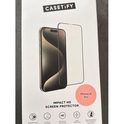 Protection D'écran Iphone 16 Pro  Impact Ultra Hd Marque Casetify Valeur 63€