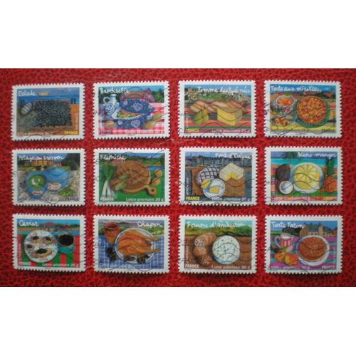 Les Saveurs De Nos Régions (2) - Deuxième Carnet - Série Complète De 12 Timbres Oblitérés - France - Année 2010