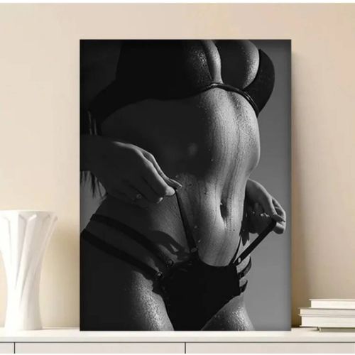 Impression sur toile décorative érotique