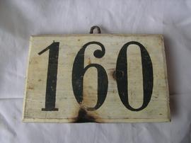 Ww1 France Curiosité Panneau Indicatif En Bois " 160 " A Identifier Pour Grands Connaisseurs