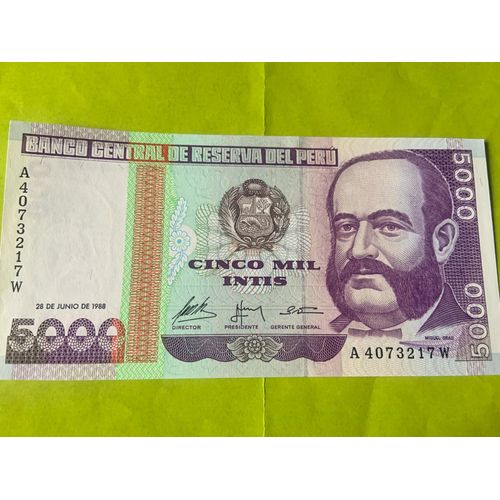 Billet Perou 5000 Intis