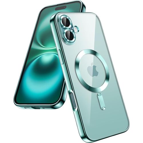 Coque Silicone Pour Iphone 16 Couleur Vert Compatible Magsafe Little Boutik®