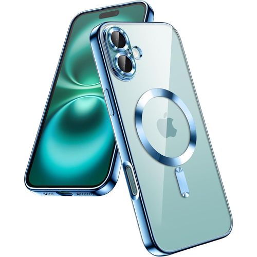 Coque Silicone Pour Iphone 16 Couleur Bleu Compatible Magsafe Little Boutik®