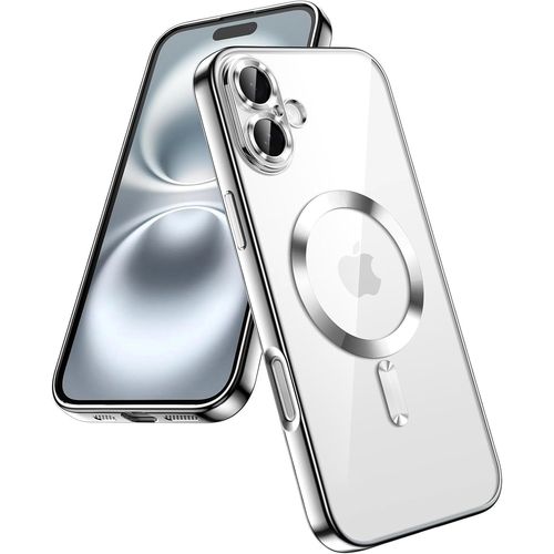 Coque Silicone Pour Iphone 16 Couleur Argent Compatible Magsafe Little Boutik®