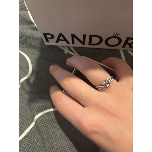 Bague Pandora En Argent Collection Disney La Belle Et La Bête, Taille 50 Porté 2 Fois