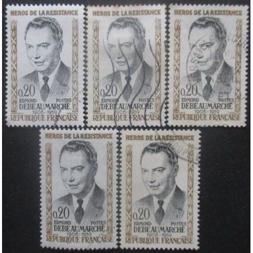 France N°1248 X 5 Oblitéré