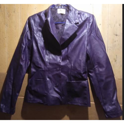 Veste Courte Femme - " Pimkie " - En Coton Enduit - Violet - Taille 38