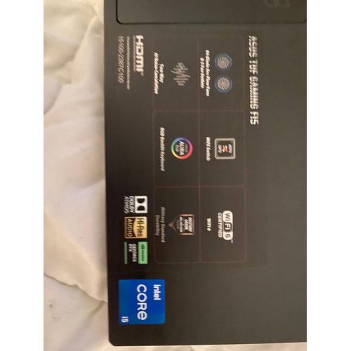 Asus Tuf F15 FX567ZC4-HN227 - 15.6" Intel Core i5-12500H - 2.5 Ghz - Ram 16 Go - SSD 512 Go