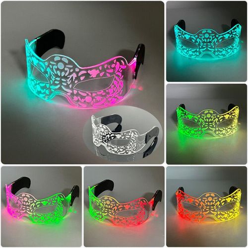 Lunettes Lumineuses Led Colorées Shoous Cool,Néon Brillant,Clignotant,Fête,Boîte De Nuit,Dj,Danse,Décor De Fête - Type High Quality Type O