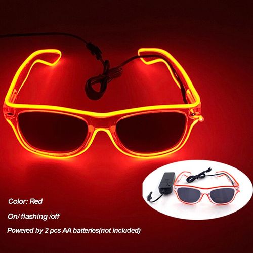 Lunettes Lumineuses Led Colorées Shoous Cool,Néon Brillant,Clignotant,Fête,Boîte De Nuit,Dj,Danse,Décor De Fête - Type New 10
