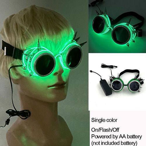 Lunettes Lumineuses Led Colorées Shoous Cool,Néon Brillant,Clignotant,Fête,Boîte De Nuit,Dj,Danse,Décor De Fête - Type New 03