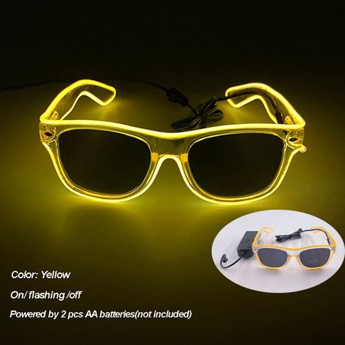 Lunettes Lumineuses Led Colorées Shoous Cool,Néon Brillant,Clignotant,Fête,Boîte De Nuit,Dj,Danse,Décor De Fête - Type New 13