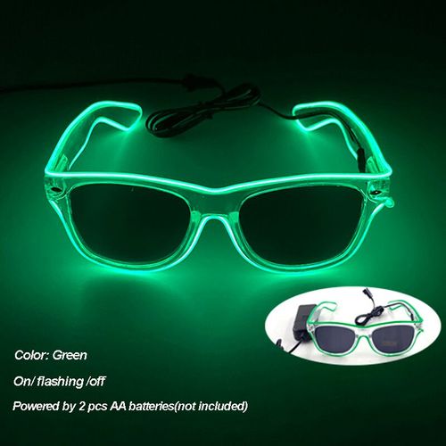 Lunettes Lumineuses Led Colorées Shoous Cool,Néon Brillant,Clignotant,Fête,Boîte De Nuit,Dj,Danse,Décor De Fête - Type New 12