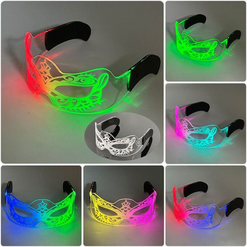 Lunettes Lumineuses Led Colorées Shoous Cool,Néon Brillant,Clignotant,Fête,Boîte De Nuit,Dj,Danse,Décor De Fête - Type High Quality Type M