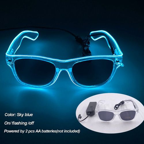 Lunettes Lumineuses Led Colorées Shoous Cool,Néon Brillant,Clignotant,Fête,Boîte De Nuit,Dj,Danse,Décor De Fête - Type New 08