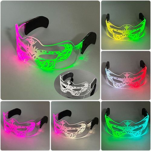 Lunettes Lumineuses Led Colorées Shoous Cool,Néon Brillant,Clignotant,Fête,Boîte De Nuit,Dj,Danse,Décor De Fête - Type High Quality Type N