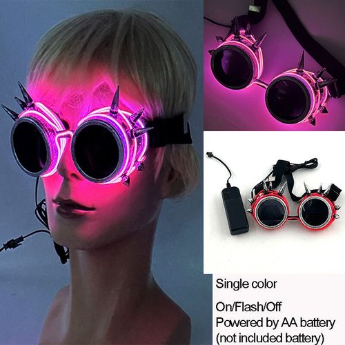 Lunettes Lumineuses Led Colorées Shoous Cool,Néon Brillant,Clignotant,Fête,Boîte De Nuit,Dj,Danse,Décor De Fête - Type New 04