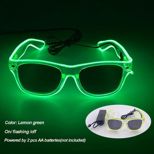 Lunettes Lumineuses Led Colorées Shoous Cool,Néon Brillant,Clignotant,Fête,Boîte De Nuit,Dj,Danse,Décor De Fête - Type New 07
