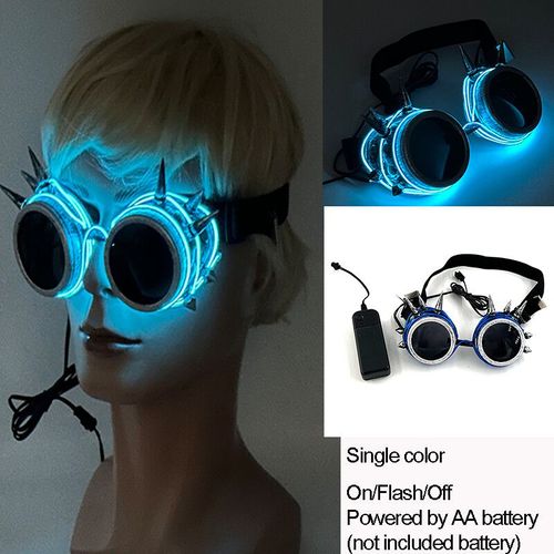 Lunettes Lumineuses Led Colorées Shoous Cool,Néon Brillant,Clignotant,Fête,Boîte De Nuit,Dj,Danse,Décor De Fête - Type New 02