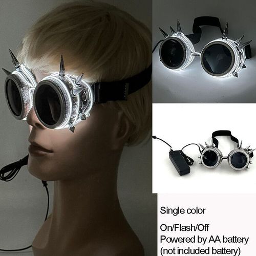 Lunettes Lumineuses Led Colorées Shoous Cool,Néon Brillant,Clignotant,Fête,Boîte De Nuit,Dj,Danse,Décor De Fête - Type New 05