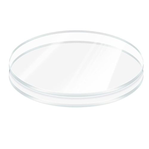 2 Pièces Feuille De Plexiglas Ronde De 6 Mm D¿Épaisseur, Cercle Acrylique Transparent De 6 Pouces De Diamètre, Disque De Gâteau Acrylique S