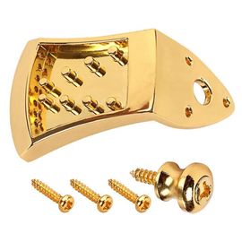 1 Set Mandoline Tailpiece Métal Triangle Mandoline Tailpiece Mandoline Parties Or