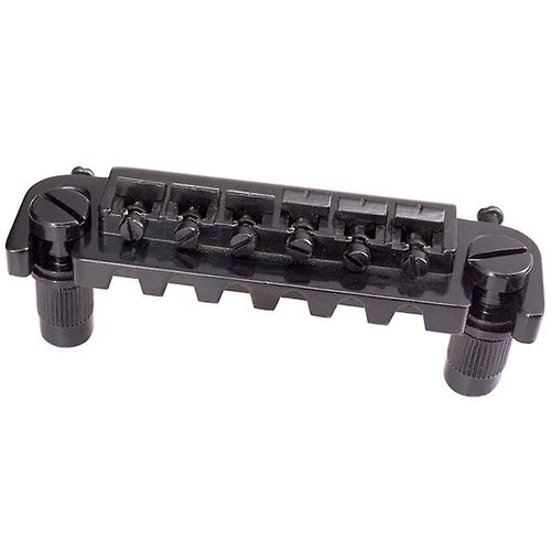 Pro 52.5mm Pigtail Style Chevalet Réglable Cordier Pour Style Guitare Électrique, Noir