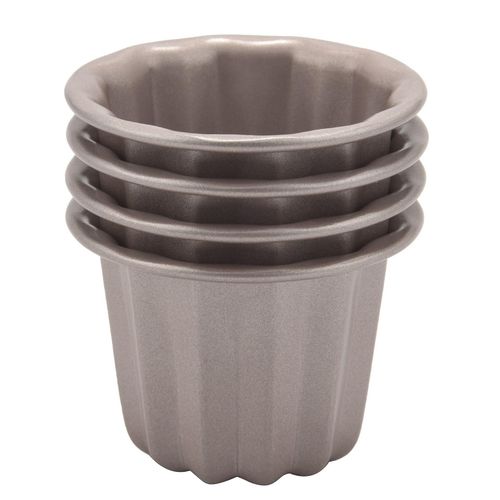 Moule Canele, Moule À Muffins Cannele, Moule À Cannelé Antiadhésif 4pcs
