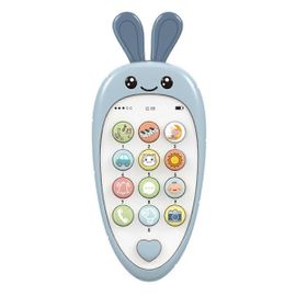 Jouet De Téléphone Portable Pour Bébé Avec Éducation Précoce Et Musique, Apprentissage Éducatif Faux Téléphone Pour Les Enfants, Jouet Sensoriel Pour Les Enfants Bleu