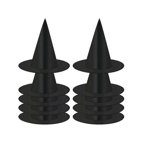 Paquet De 10 Chapeaux De Sorcière Halloween Sorcière Noire Chapeau Suspendu Chapeau Noir Chapeau De Sorcière Halloween Fête De Noël