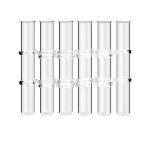 6 Pcs Vase À Fleurs À Charnière En Verre Transparent Tube À Essai Suspendu Porte-Fleur Pour La Décoration D¿intérieur, S