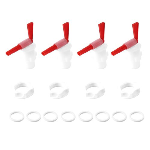 4 Pcs Bière Brasser Seau D¿Embouteillage Embout En Plastique,Robinet De Remplacement Robinet,Fermenteur Bière Robinet,Vin Ma