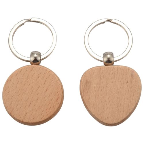 30 Pcs/Lot Bricolage Blanc En Bois Porte-clés Rectangle Coeur Rond Ellipse Sculpture Porte-clés Bois Porte-clés Ri