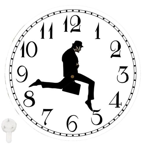 Promenades horloge, Silly Walk horloge murale, une horloge murale intéressante pour chambre à coucher cuisine salon, roman