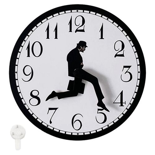 Promenades horloge, Silly Walk horloge murale, une horloge murale intéressante pour chambre à coucher cuisine salon, roman
