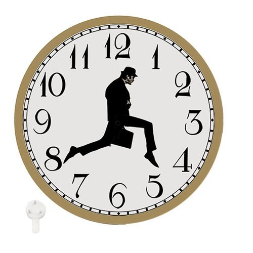 Promenades horloge, Silly Walk horloge murale, une horloge murale intéressante pour chambre à coucher cuisine salon, roman