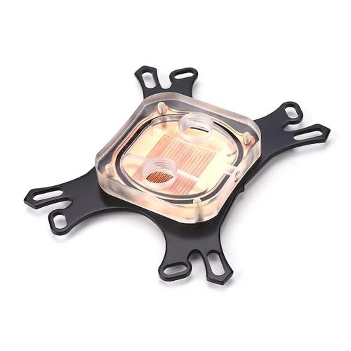 Refroidisseur universel de cuivre de bloc de refroidissement par eau pour LGA 775 / 1150 / 1155 / 1156 / 1366 AM3 AM2 Refroidissement du processeur en cuivre