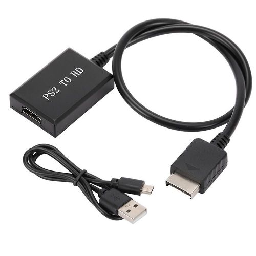 Pour Ps2 Vers Hd Audio Video Converter Adaptateur 1080p Prise En Charge Des Modes D¿Affichage Ps1/2/3 Pour Hdtv Pc Ful