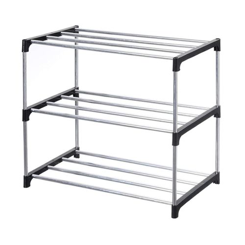 Petit Étagère À Chaussures Empilable, Entrée, Couloir Et Placard Pour Un Rangement Et Une Organisation Peu Encombrants (3-Ti