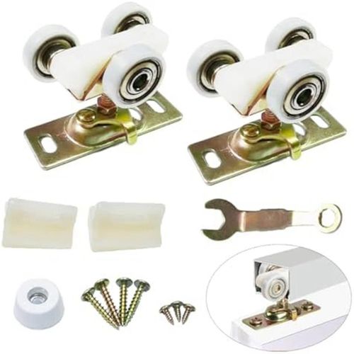 Pack De 2 Portes Coulissantes Escamotables Matériel Rouleaux De Cintre Supérieur Roues Assemblage Fit Part 1125 & 1500 Hardwar