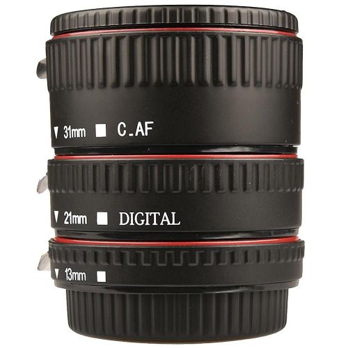 Ensemble de tubes d¿extension macro 3 bagues de mise au point automatique et objectif de reflex compatibles pour les canons tous EF et