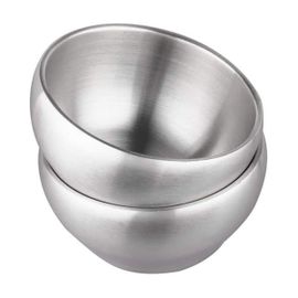 Bol À Crème Glacée Bol Isolé Bol À Soupe À Double Paroi De 15 Oz Bol À Céréales En Acier Inoxydable Sus304, Lot De 2