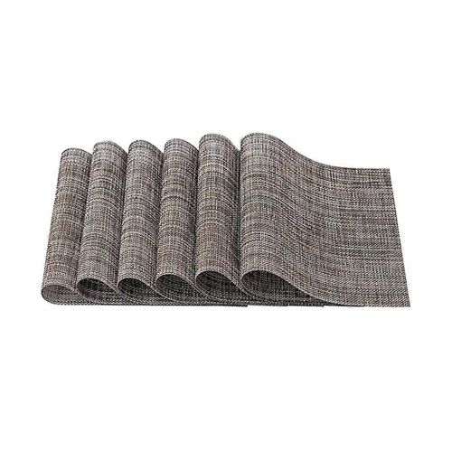 6 Sets De Table, Sets De Table Anti-Eau Anti-Taches De Chaleur Pour Table À Manger, Sets De Table Lavables