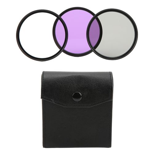 Kit de filtre d¿objectif UV Protector FLD Purple Filter CPL Polarizer Set compatible avec compatible avec l¿appareil photo numérique reflexcompatible avec 62 mm (1487)