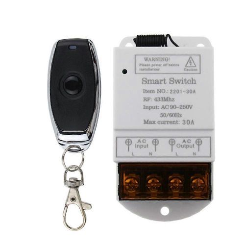 433Mhz AC110V 220V 30A Interrupteur à télécommande sans fil Pompe à eau Moteur d¿usine LED Télécommande Émetteur pour ventilateur