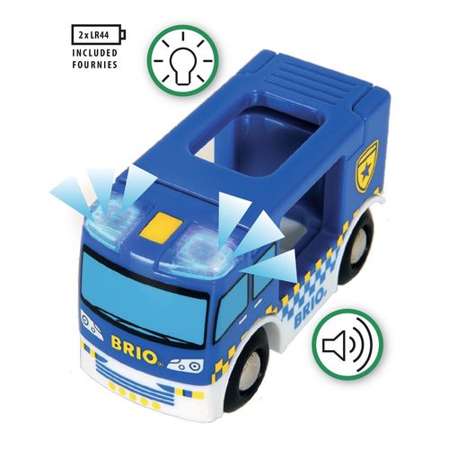 Brio 33825 Camion De Police Son Et Lumiere