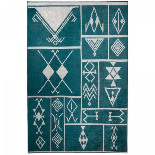 Tapis De Cuisine 120x170 Etnik Vert, Facile D'entretien