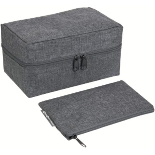 Organisateur Valise Pour Accessoires ¿ Boite De Rangement En Polyester Pour La Valise Et Les Sacs De Voyage ¿ Sac De Rangement Pour Câbles,Bijoux,Passeports,Etc. ¿ Gris