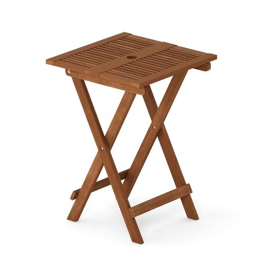 Tioman Hardwood Table Pliante, Huile De Teck, Naturel, One Size, Bois