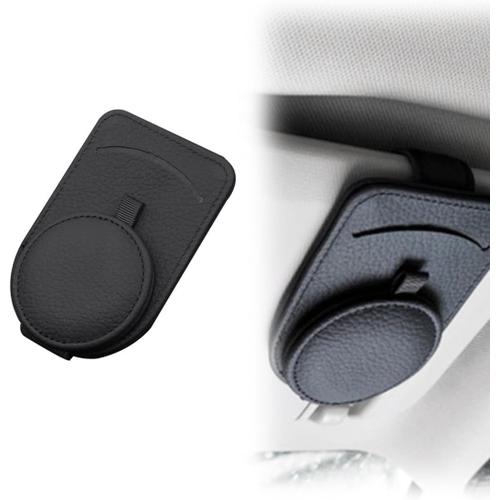 Porte Lunettes Pour Voiture, 1 Pièces Cuir Clip De Support De Lunettes De Visière De Voiture, Clip De Support De Lunettes De Soleil Pour Voiture Pare-Soleil, Auto Accessoires[Kit100223]